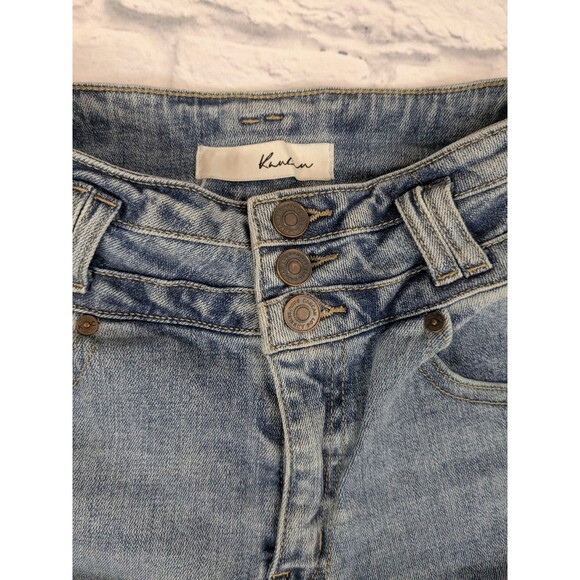 KanCan High Rise Button Fly Distressed Skinny Jeans Size 1 - Picture 4 of 8